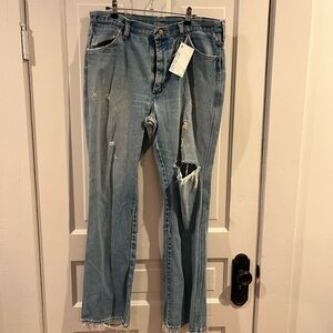 Distressed Blue Men's Jeans